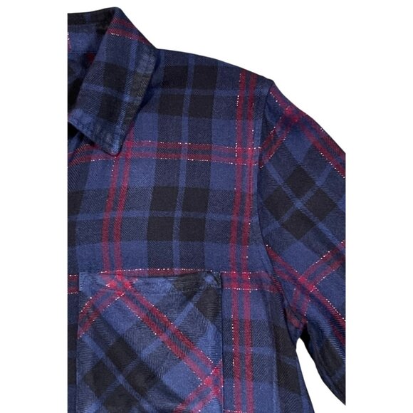 Rails Midnight Merlo Gold Plaid Hunter Flannel Button-Up Shirt SIZE-SMALL - Picture 6 of 10